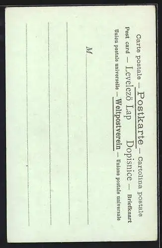 Lithographie La Poste en Egypte