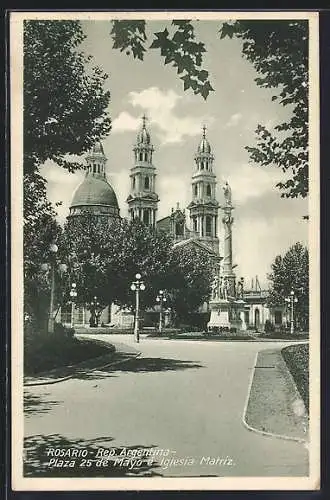 AK Rosario, Plaza 25 de Mayo e Iglesia Matriz