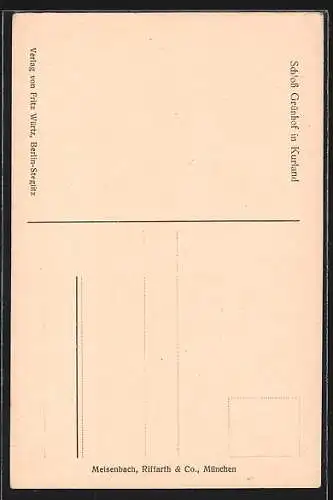 AK Grünhof /Kurland, Schloss Grünhof