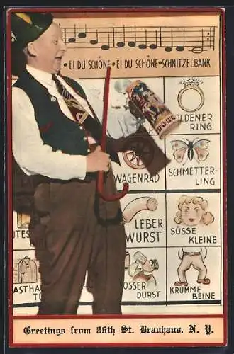 AK New York, NY, 86th Street Brauhaus, 249 East 86th Street