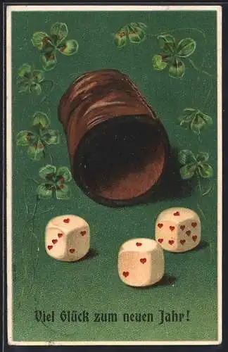 AK Würfelbecher mit Würfeln, Spiel