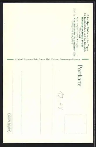 AK Sächsische Post, Bild Nr. 1, Kursächsischer Postmeister 1770