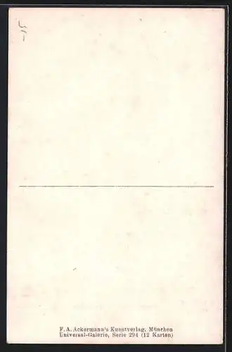 Künstler-AK Carl Spitzweg: Einsiedler bei der Weinprobe