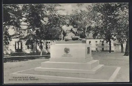 AK Frankfurt / Oder, Heinrich von Kleist-Denkmal