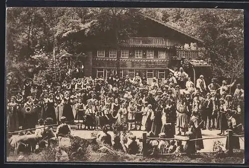 AK Oetigheim, Volksschauspiel m. Wilhelm Tell