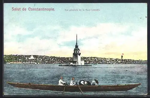 AK Constantinople, Vue générale de la Tour-Leandre