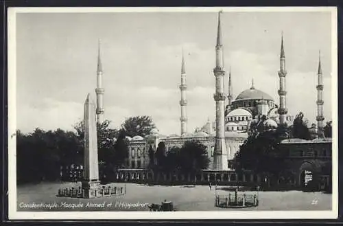 AK Constantinople, Mosquée Ahmed et l`Hippodrome