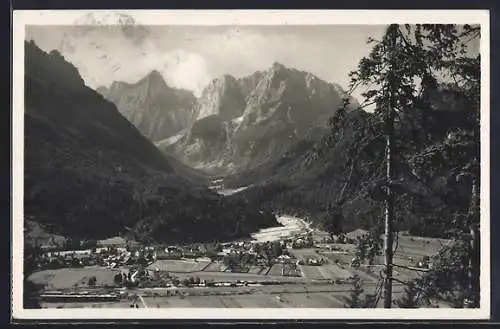 AK Kranjskagora, Panorama mit Razor u. Prisank