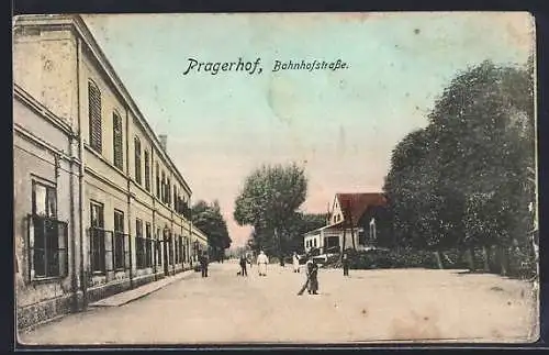 AK Pragerhof, Partie in der Bahnhofstrasse