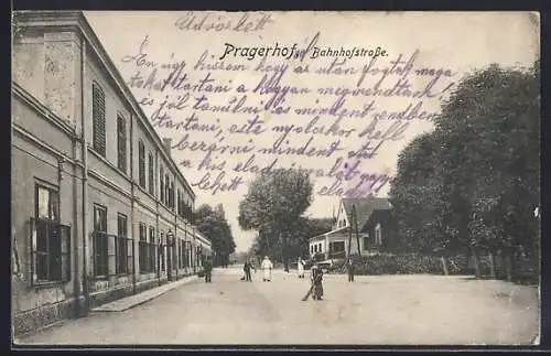 AK Pragerhof, Partie in der Bahnhofstrasse