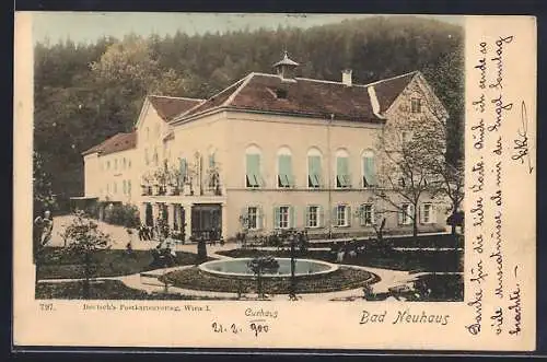 AK Bad Neuhaus, Kurhaus mit Anlagen