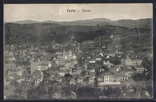 AK Tuzla, Gesamtansicht aus der Vogelschau