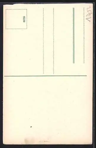 AK Mostar, Blick auf Strassenszene mit Männern und verfallene Häuser