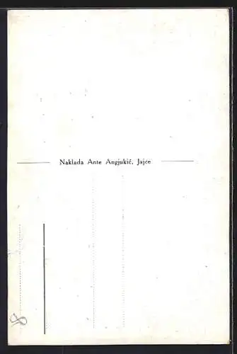 AK Jajce, Ortspartie mit Turm