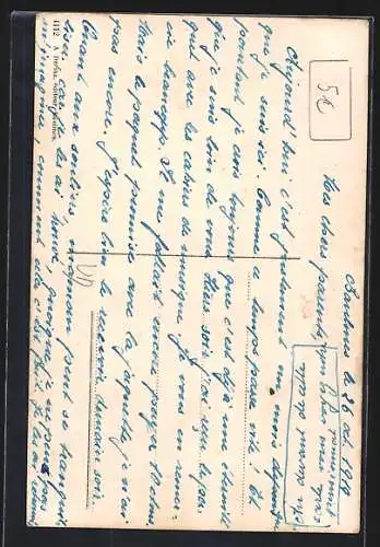 AK Baulmes, Teilansicht mit Kirche