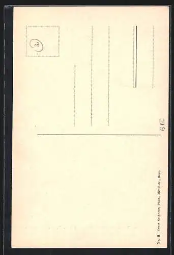 AK Bern, Zeitglockenturm mit Strassenbahn