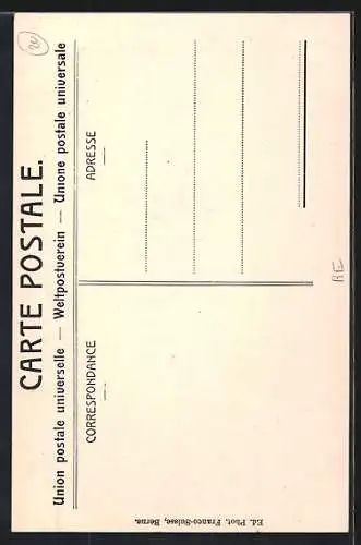 AK Bern, Ansicht am Zeitglockenturm