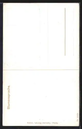 AK Blumensprache, Winde - Schelmerei, Liebespaar