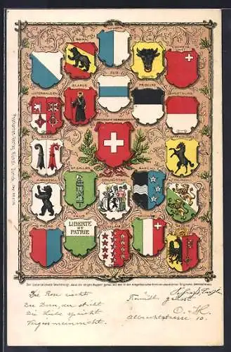 AK Schweiz, Wappen der Schweizer Kantone