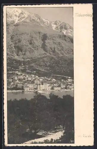 AK Makarska, Totalansicht am Bergfuss