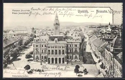 AK Neusatz, Blick auf den Franz Josefsplatz
