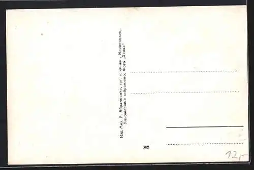 AK Mladenovac, Kriegerdenkmal, Kralja Petra-Strasse, Totalansicht