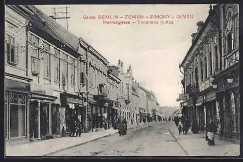 AK Semlin, Partie in der Herrengasse