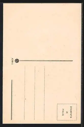 AK Costumi Romani, Italienisches Bauernpaar in Tracht