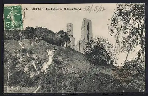 AK Boves, Les Ruines du Château féodal