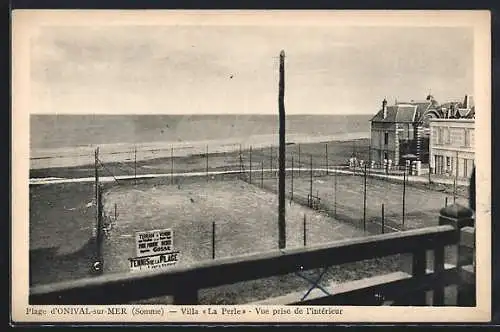 AK Onival-sur-Mer, Villa «La Perle», Vue prise de l`intérieur