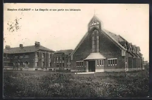 AK Albert, La Chapelle et une partie des bâtiments des hospices