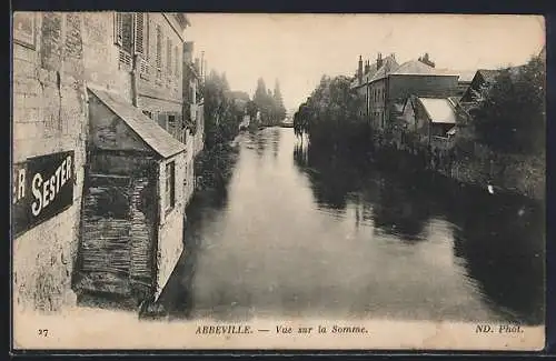 AK Abbeville, Vue sur la Somme