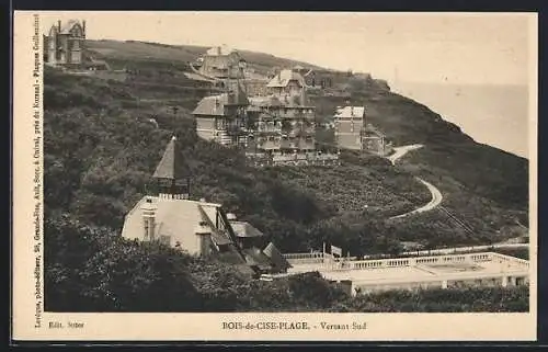 AK Bois-de-Cise, Vue du versant sud avec villas pittoresques sur la colline