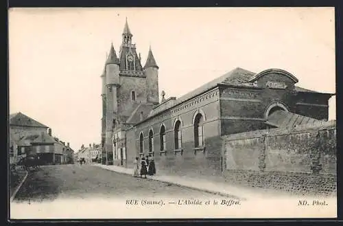 AK Rue, L`Abside et le Beffroi