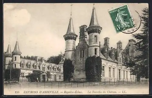 AK Regnière-Écluse, Les Tourelles du Château