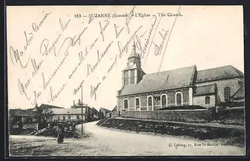 AK Suzanne, L`église et la rue environnante