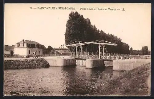 AK Saint-Valery-sur-Somme, Pont-Levis et Avenue Carnot