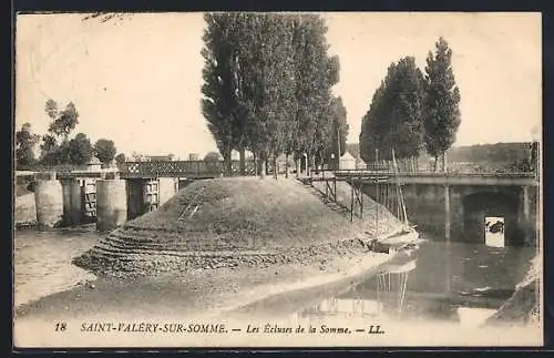 AK Saint-Valéry-sur-Somme, Les Écluses de la Somme