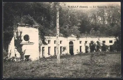 AK Wailly, Les Ruines du Château