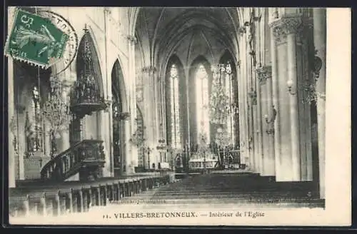 AK Villers-Bretonneux, Intérieur de l`église