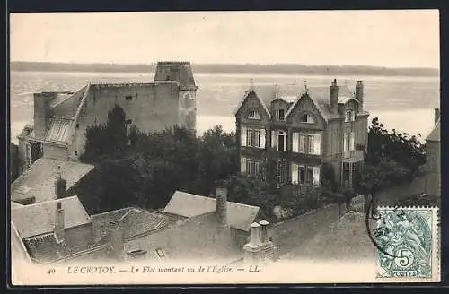 AK Le Crotoy, Le flot montant vu de l`église