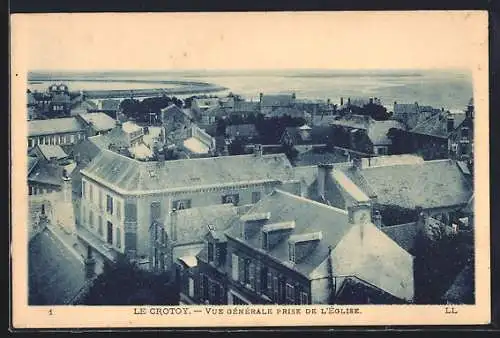 AK Le Crotoy, Vue générale prise de l`église