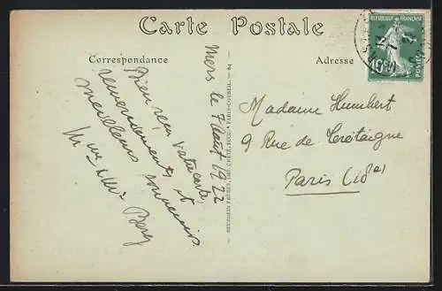AK Mers-les-Bains, Le Grand Hôtel du Casino et les Villas de la Plage