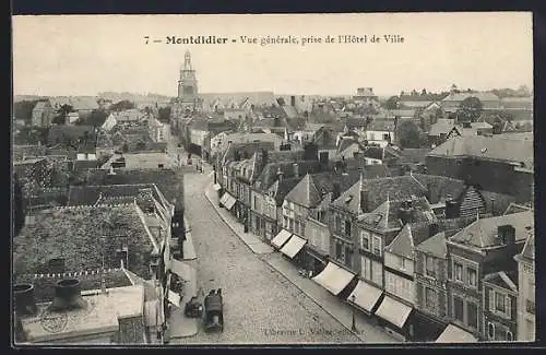 AK Montdidier, Vue générale prise de l`Hôtel de Ville