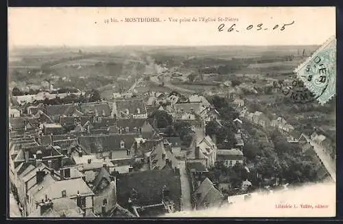 AK Montdidier, Vue prise de l`église St-Pierre