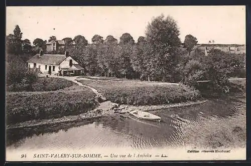 AK Saint-Valery-sur-Somme, Une vue de l`Ambiose