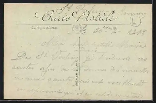 AK Saint-Valery-sur-Somme, Une vue de l`Ambiose