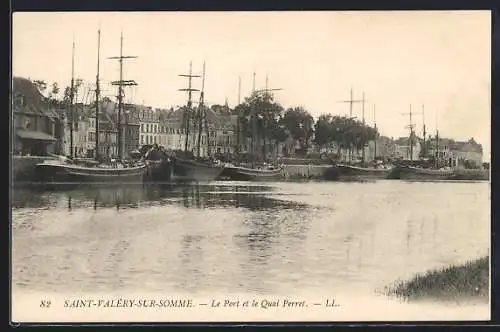 AK Saint-Valery-sur-Somme, Le Port et le Quai Perret