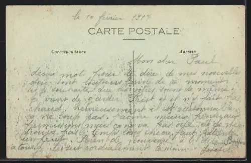 AK Flaucourt, Rue principale après l`offensive franco-anglaise de la Somme