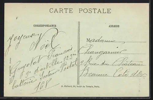 AK Feuillère, Aspect de l`église après le bombardement